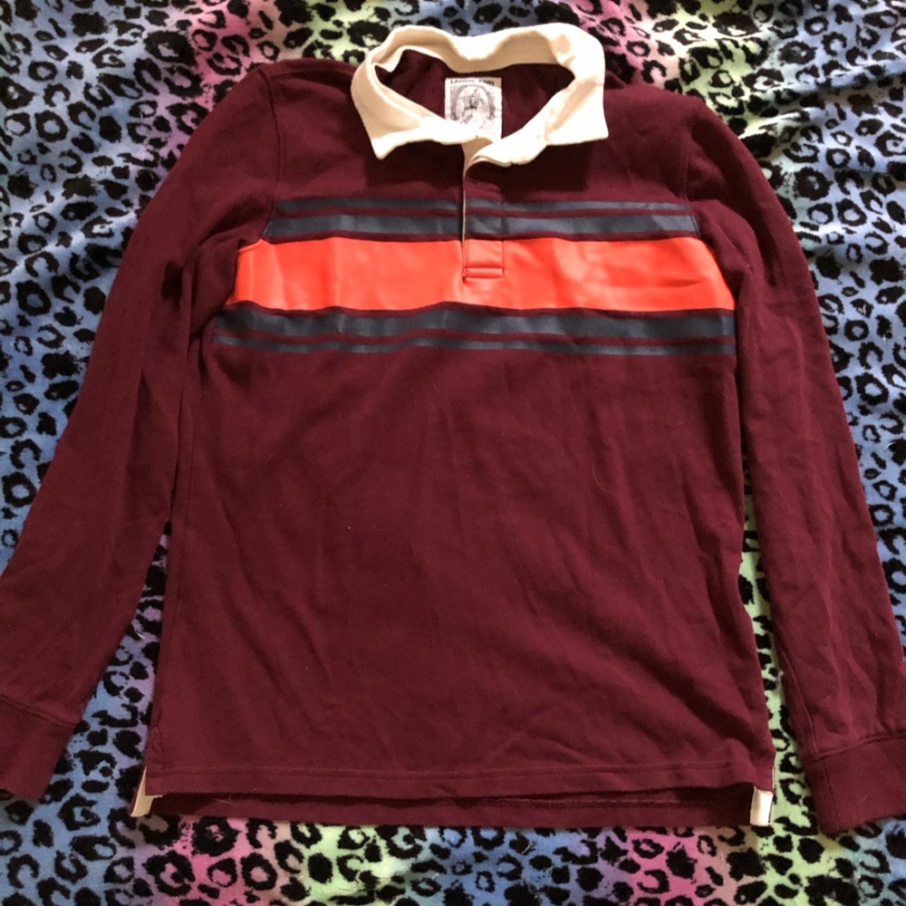 Maroon polo top